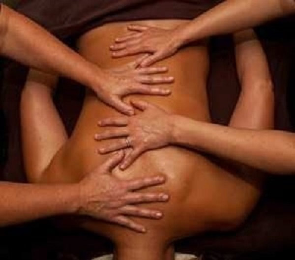 Lady receiving good back rub at Shanghai Massage in Duluth MN  218-606-0834